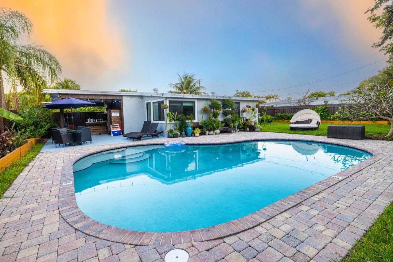 Private Heated Pool Oasis Pet-Friendly Retreat Short Or Long Stays Sleeps 2-8 Ppl Pompano Beach Exteriör bild