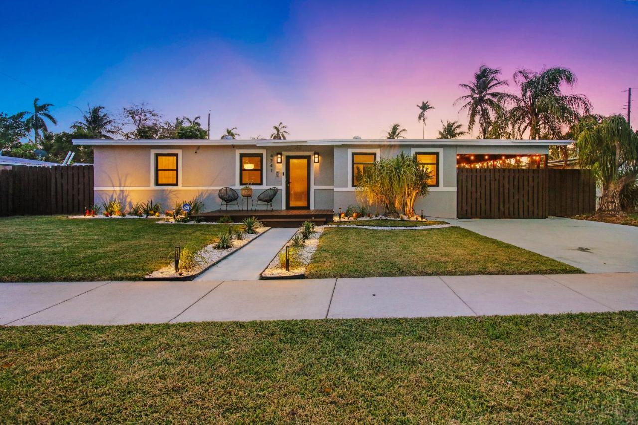 Private Heated Pool Oasis Pet-Friendly Retreat Short Or Long Stays Sleeps 2-8 Ppl Pompano Beach Exteriör bild